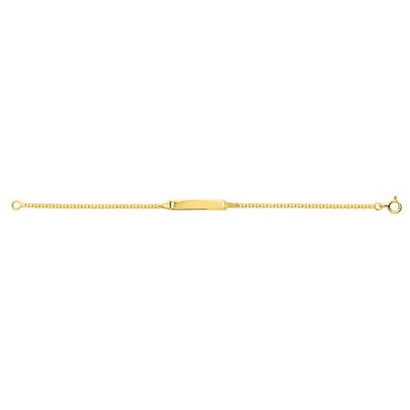 Bracelet bébé gourmette edora or 750/1000 jaune edobk30bbr-14 – gourmettes bébé or