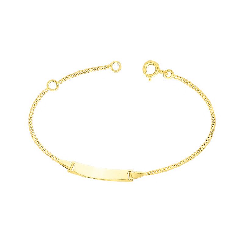 Bracelet bébé gourmette edora or 750/1000 jaune chaîne gourmette edog40bbr-14 - gourmettes - edora