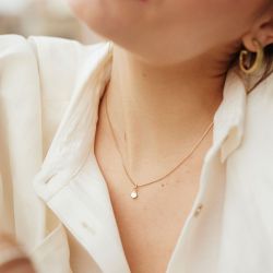 Collier femme flowers for zoé courmayeur doré et nacre courmayeur502tu - colliers-femme - edora - 1