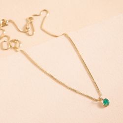 Collier femme flowers for zoé courmayeur doré et vert courmayeur503tu - colliers-femme - edora - 0