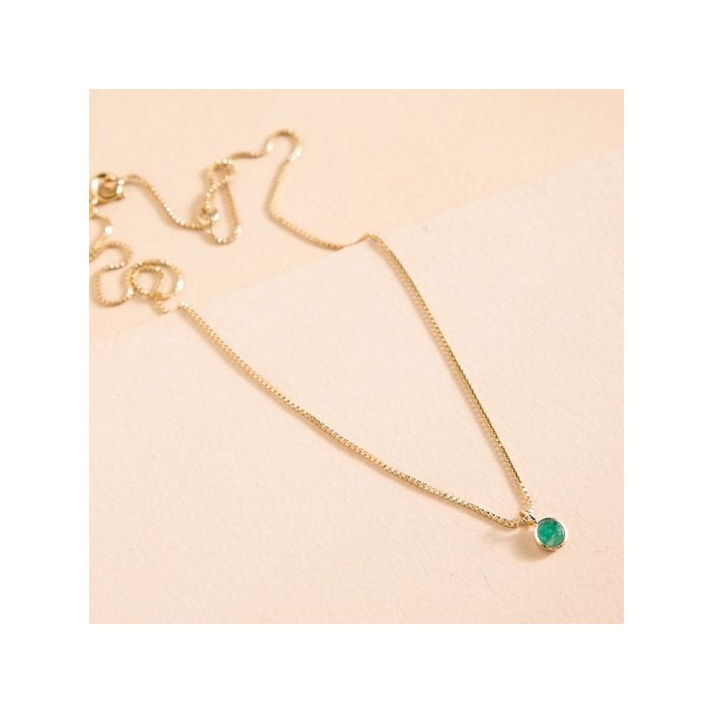 Collier femme flowers for zoé courmayeur doré et vert courmayeur503tu - colliers-femme - edora