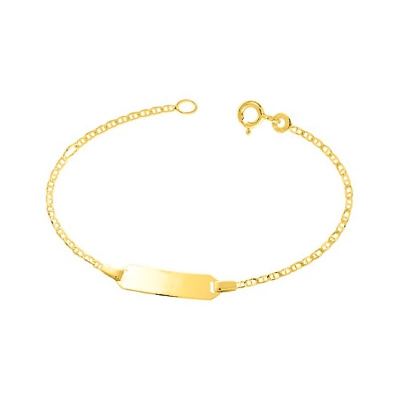 Bracelet bébé gourmette edora or 375/1000 jaune maille marine edo630042-13 - gourmettes - edora