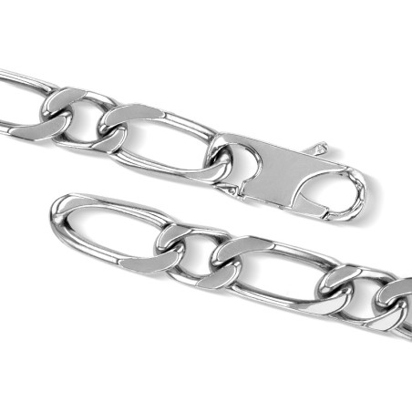 Gourmette mixte edora maille cheval argent 925/1000 – gourmettes