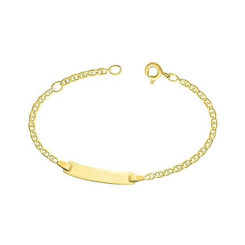 Bracelet bébé gourmette edora or 375/1000 jaune maille marine edo630006-13 - gourmettes - edora