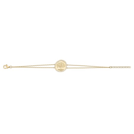 Bracelet femme arbre de vie edora plaque or et oxydes edo66300076 – bracelets femme