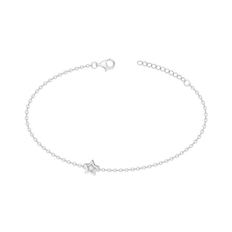 Bracelet femme etoile edora argent 925/1000 et oxydes edo70300339 - bracelets-femme - edora