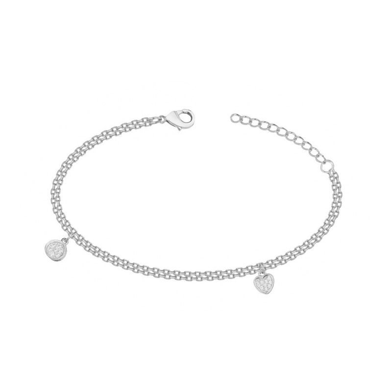 Bracelet femme edora argent 925/1000 argenté et oxydes 70300359 - bracelets-femme - edora