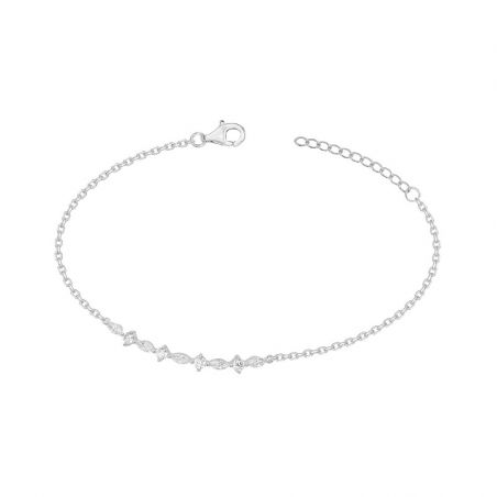 Bracelet or & argent, bracelet plaqué or, bracelet cuir & tissu (2) - bracelets-femme - edora - 1