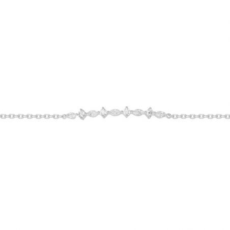 Bracelet or & argent, bracelet plaqué or, bracelet cuir & tissu (2) - bracelets-femme - edora - 2