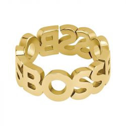 Bague homme hugo boss acier doré taille l 1580446l - bague argent & or homme, bague homme - - bagues-homme - edora - 0