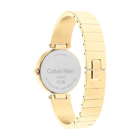 Montre femme sculptural calvin klein acier doré 25200309 – montres femme