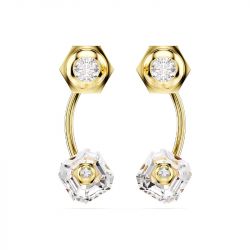 Boucles d'oreilles femme pendantes transformables numina swarovski métal doré et cristaux 5677980  - boucles-d-oreilles-femme - edora - 2