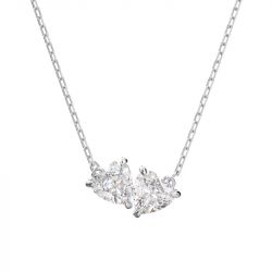 Collier femme mesmera swarovski métal argenté et cristaux 5517117 - colliers-femme - edora - 2