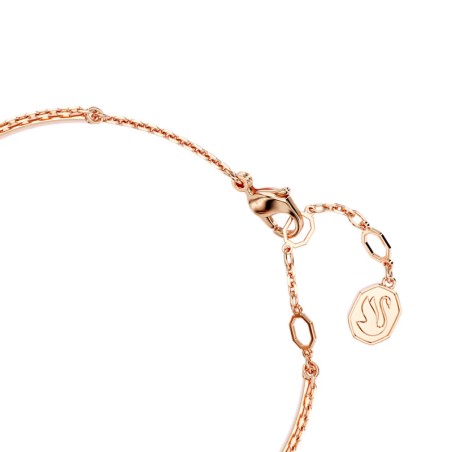 Bracelet femme jonc swan swarovski métal doré rose et cristaux 5678048 – bracelets femme