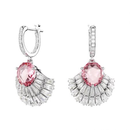 Boucles d’oreilles pendantes argent, or, perles & or blanc femme - boucles-d-oreilles-femme - edora - 1
