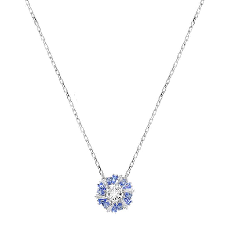 Collier femme idyllia swarovski métal argenté et cristaux 5680013 - colliers-femme - edora