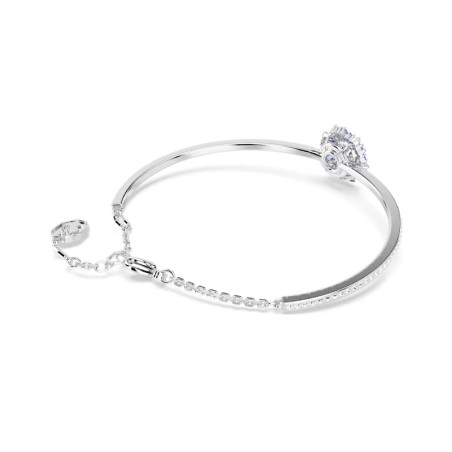 Bracelet femme jonc idyllia swarovski métal rhodié et cristaux 5680014 – bracelets femme