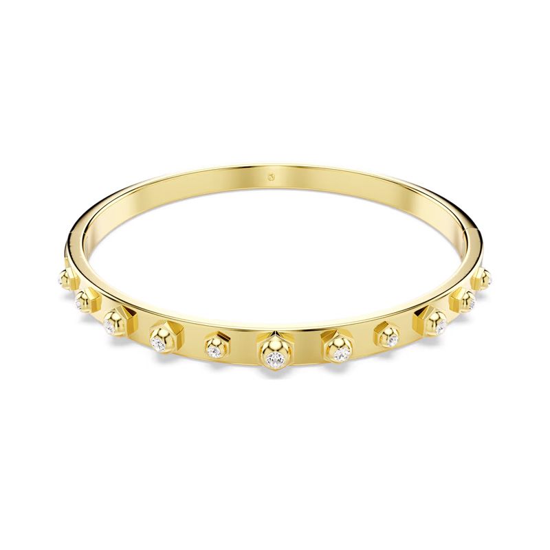 Bracelet femme jonc numina swarovski métal doré et cristaux 5681452 - bracelets-femme - edora