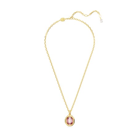 Collier femme imber swarovski métal doré et cristal rose 5682531 – colliers femme