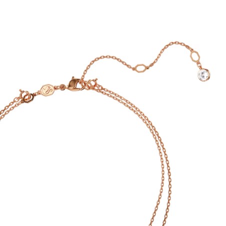 Collier femme multiple sublima swarovski métal doré rose 5683449 – colliers femme