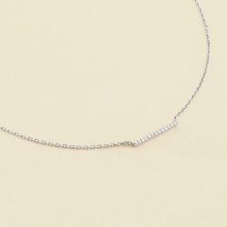 Collier femme ras du cou agatha barshine argenté 02620533-136-tu - colliers-femme - edora - 3