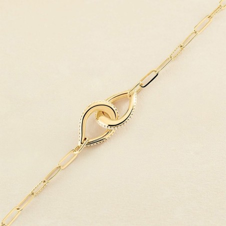 Bracelet femme gemini agatha argent 925/1000 doré et oxydes 02490080-137-tu – bracelets femme