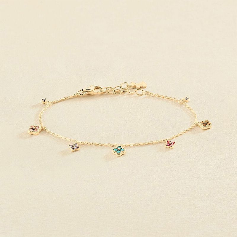 Bracelet femme beloved agatha argent 925/1000 doré et oxydes 02490073-256-tu - bracelets-femme - edora