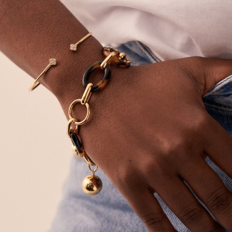 Bracelet femme aria agatha laiton doré 02480102-173-tu – bracelets femme