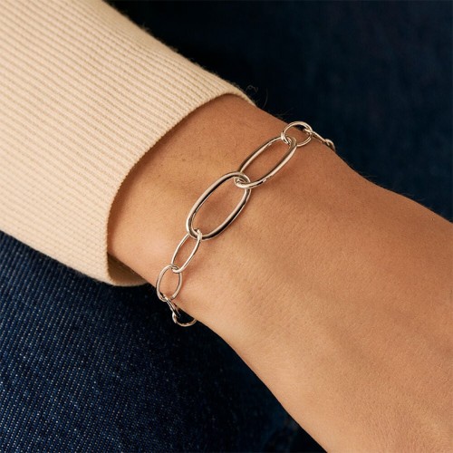 Bracelet Femme AGATHA CHAIN Laiton Argenté