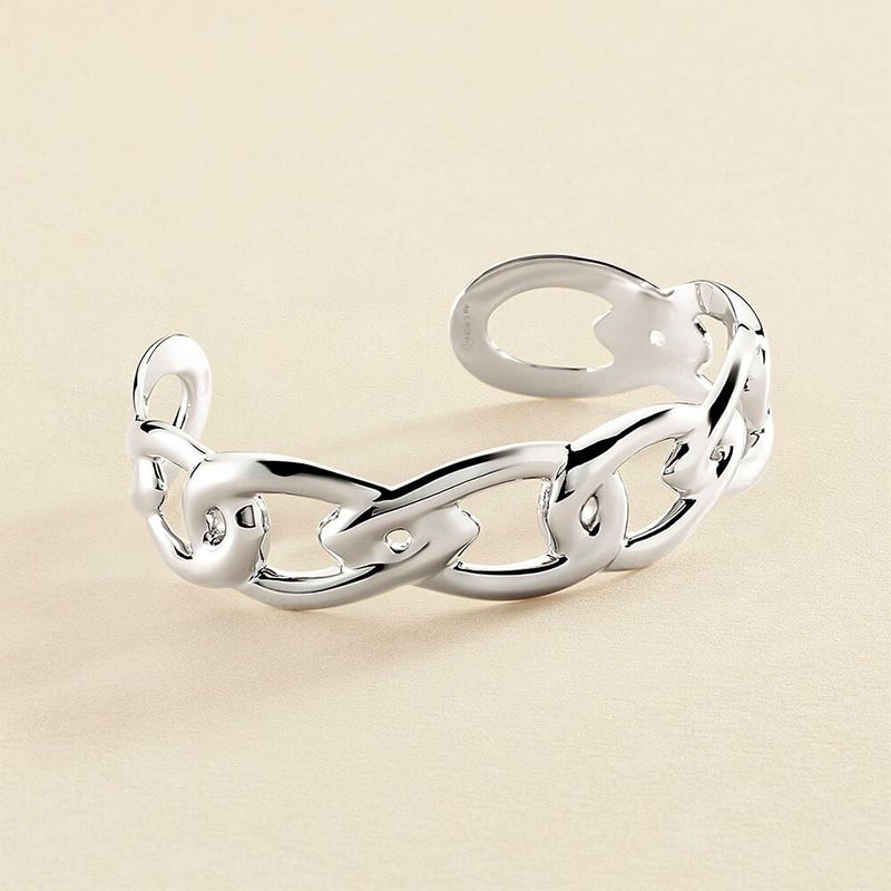 Bracelet femme manchette iconique agatha argent 925/1000 02420692-050-tu - bracelets-femme - edora