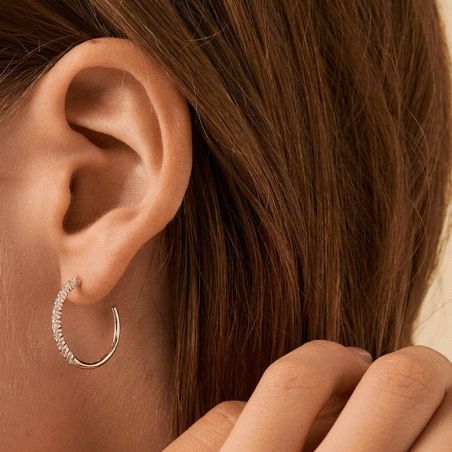 Boucles d’oreilles femme: pendantes, créoles, puces & piercing - creoles - edora - 2