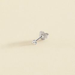 Boucle d'oreille femme piercing puce minpunta agatha argent 925/1000 et oxydes 02320766-136-tu - piercing-femme - edora - 0