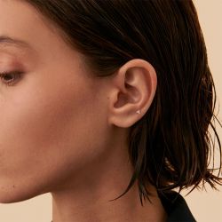 Boucle d'oreille femme piercing puce minpunta agatha argent 925/1000 et oxydes 02320766-136-tu - piercing-femme - edora - 2