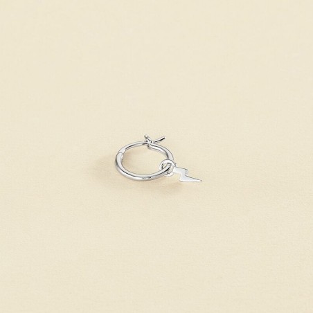 Boucle d'oreille femme piercing créole tonnerre agatha argent 925/1000 et oxydes 02320752-050-tu – piercings