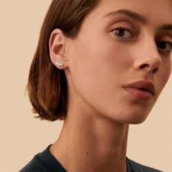 Boucle d'oreille femme piercing puce trioflor agatha argent 925/1000 et oxydes 02320664-136-tu - piercing-femme - edora - 2