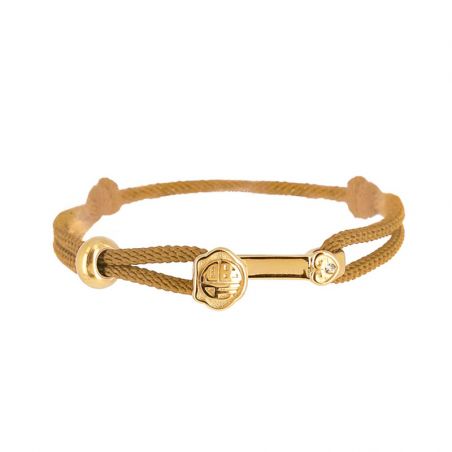 Bracelet or & argent, bracelet plaqué or, bracelet cuir & tissu - bracelets-femme - edora - 1