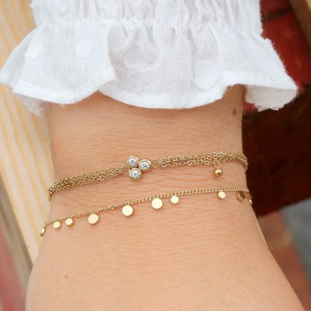 Bracelet femme, homme, or & argent : jonc, gourmette, manchette (2) - bracelets-femme - edora - 2
