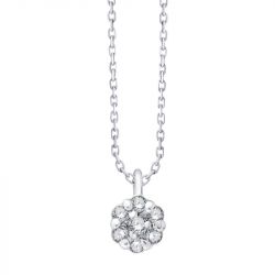 Collier femme kelsey m or 750/1000 blanc et diamants cn30446dw - colliers-femme - edora - 0
