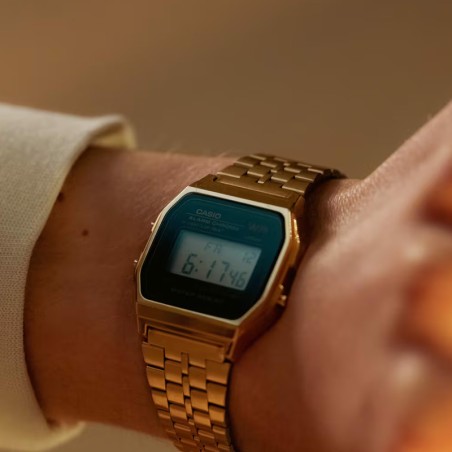 Montre mixte digitale casio vintage acier doré a159wgea-1ef – accueil