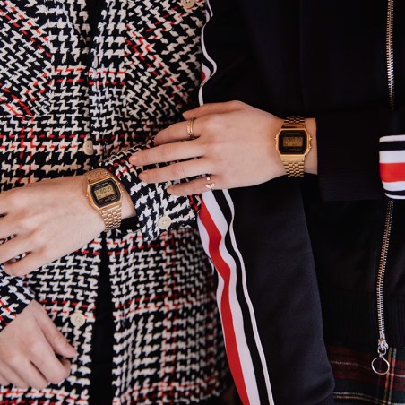 Montre mixte digitale casio vintage acier doré a159wgea-1ef – accueil