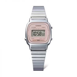 Montre femme casio vintage acier argenté la670wea-4a2ef - digitales - edora - 2