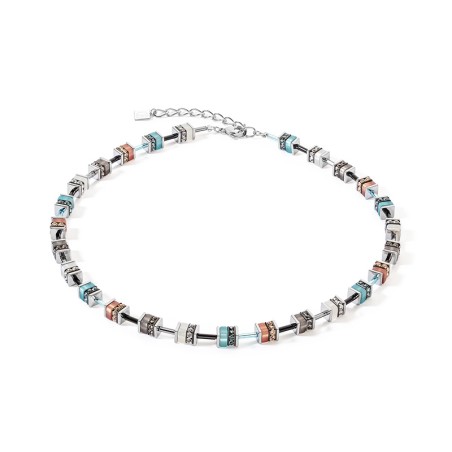 Collier femme coeur de lion acier argenté, strass et polaris 4409/10-2011 – colliers femme