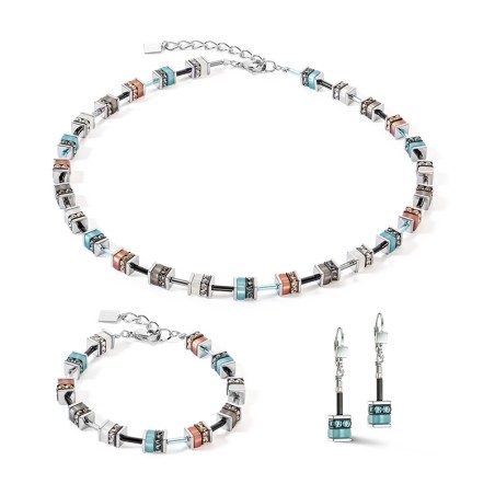 Collier femme coeur de lion acier argenté, strass et polaris 4409/10-2011 – colliers femme