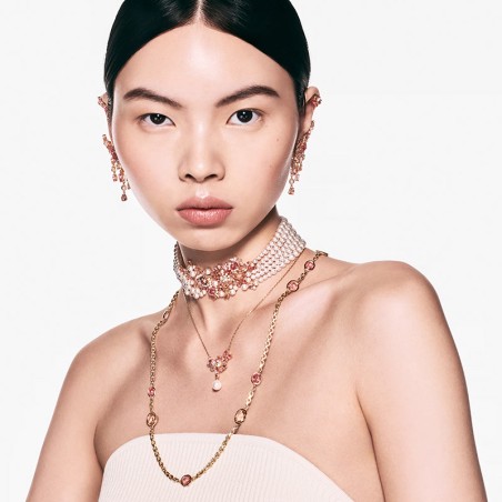 Collier femme sautoir swarovski imber doré et cristaux 5682533 – colliers femme