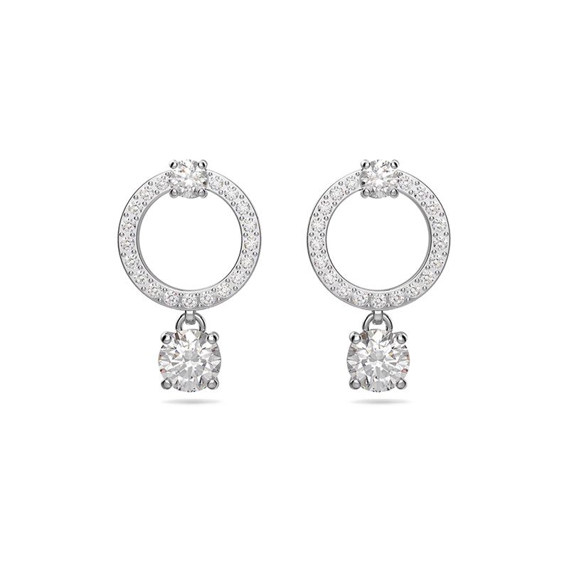 Boucles d'oreilles femme  pendantes swarovski constella argenté et cristaux 5563278 - boucles-d-oreilles-femme - edora