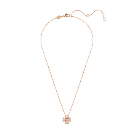 Collier femme swarovski idyllia doré rose et cristaux 5674211 – colliers femme