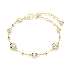 Collier femme swarovski idyllia imber doré et cristaux 5680094 - colliers-femme - edora - 0