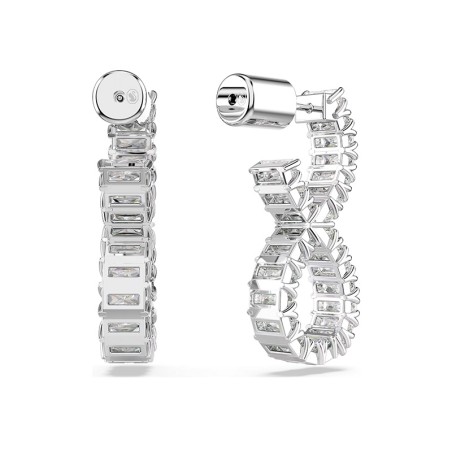 Boucles d'oreilles femme  pendantes swarovski hyperbola argenté et cristaux 5684047 – boucles d'oreilles femme