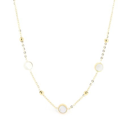 Collier femme zag bijoux acier doré kalina ns16683-01sel – colliers femme