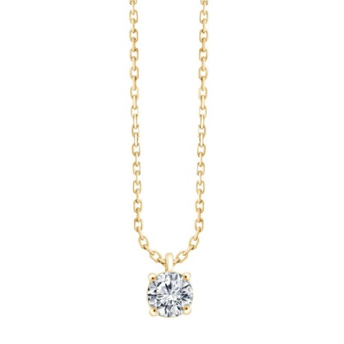 Collier Femme EÏKO OR 750/1000 Jaune et Diamant de Synthèse LCN30721D